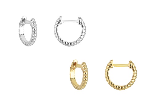 Sterling silver hoop earring