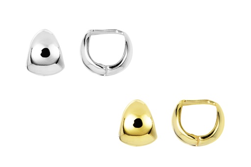 Sterling silver hoop earring