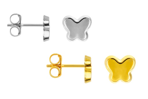 Sterling silver butterfly baby earring