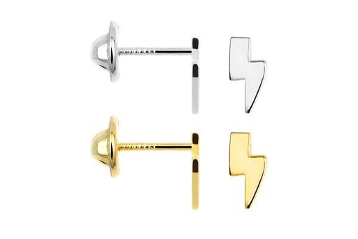 Sterling silver mini ray earring