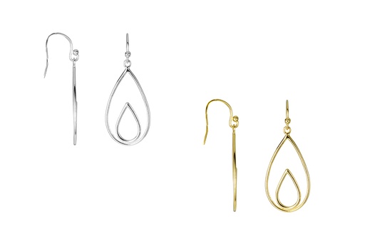 Sterling silver drop earring