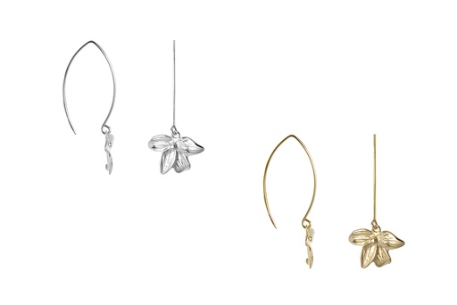 Sterling silver flower earring