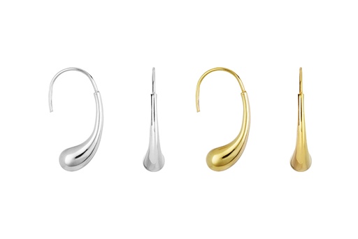 Sterling silver electroforming earring