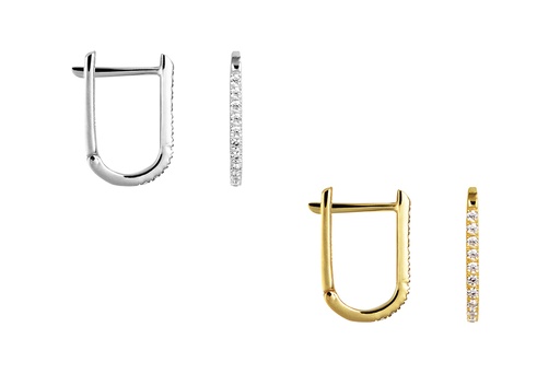 Sterling silver zirconia earring