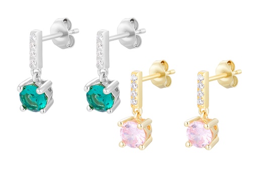 Sterling silver zirocnia earring