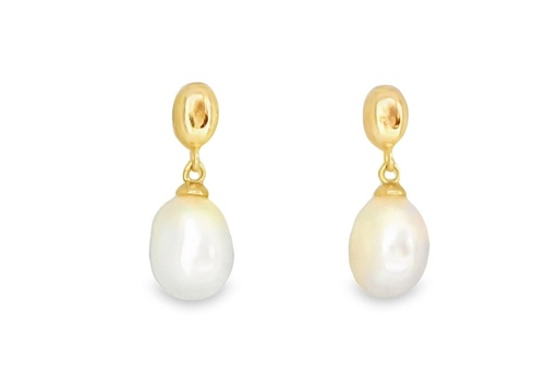 Sterling silver pearl earring