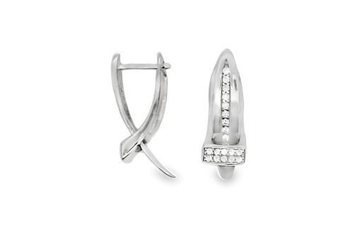 [16728EZBLRD] Pendiente plata 925 zirconita