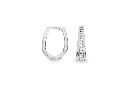 [16740EZBLRD] Pendiente plata 925 aro zirconitas