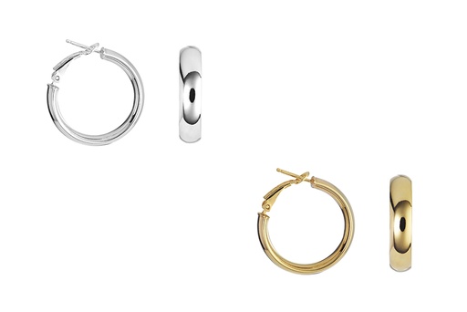 Sterling silver hoop earring