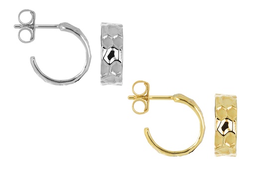 Sterling silver hoop earring