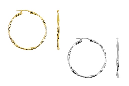 Sterling silver hoop earring