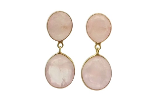 Sterling silver semiprecious stone earring