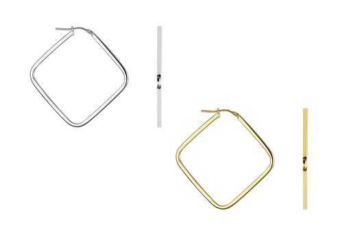 Sterling silver hoop earring