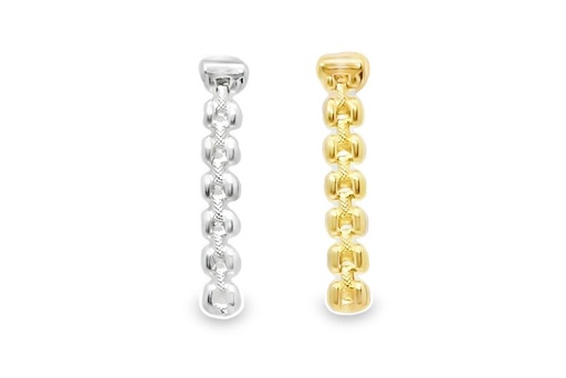 Sterling silver 6mm long earring