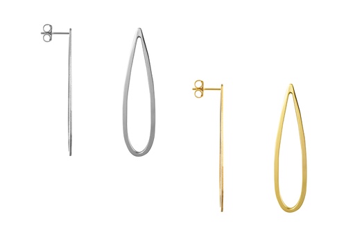 Sterling silver drop long earring