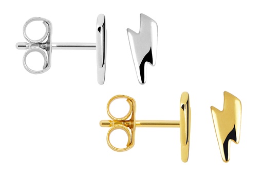 Sterling silver ray earring