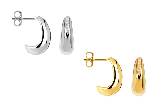 Sterling silver hook earring