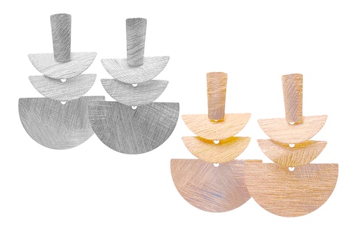 Sterling silver inca style earring