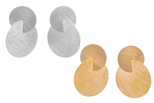 Sterling silver little & big circle earring