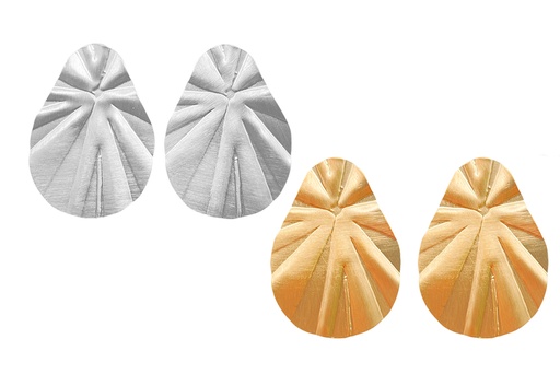 Sterling silver leaf earring