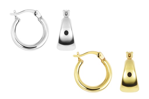 Sterling silver hoop earring