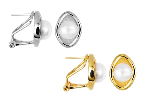 Sterling silver 7mm pearl earring