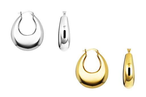 Pendiente plata aro thai electroform