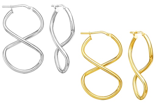 Silver 925 hoop earring