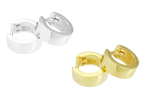 Pendiente plata 925 aro 4mm