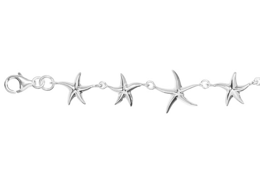 [02765P1900PL] Pulsera plata 925 estrella de mar