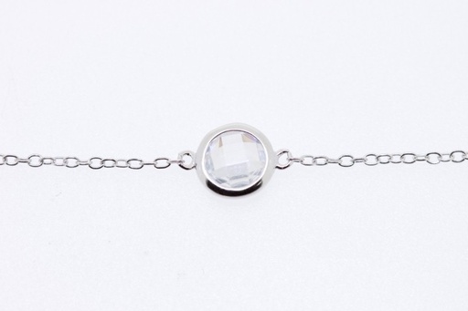 [057380001ZBL] Bracelet cz silver 925 with rh