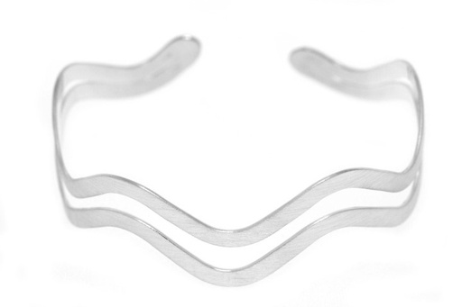 Bangle silver matt 925