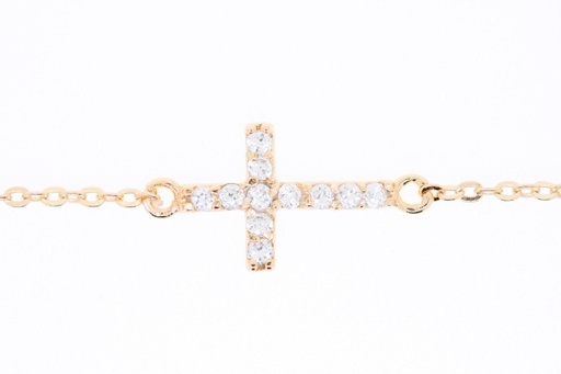Silver 925 bracelet with cross cz