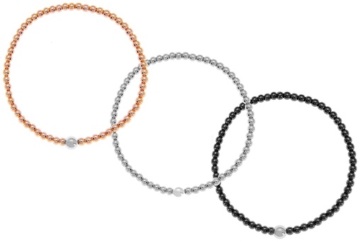 Silver 925 elastic bracelet 17cm sterling silver