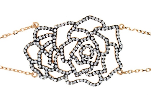 Pulsera plata 925 microsetting zirconita rosa