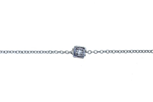 [072731621ZBL] Silver 925 bracelet cubes cz