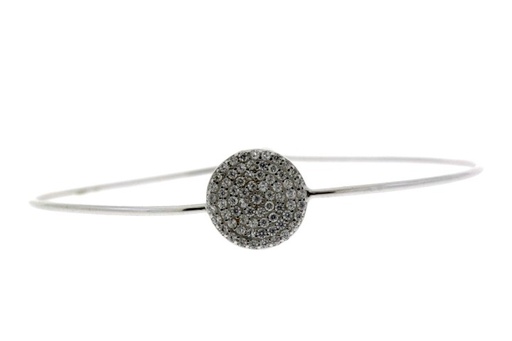 Silver 925 cz circle bangle