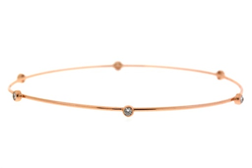 Pulsera brazalete con zirconitas