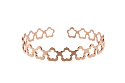 [0805200000DO] Silver 925 flower bangle