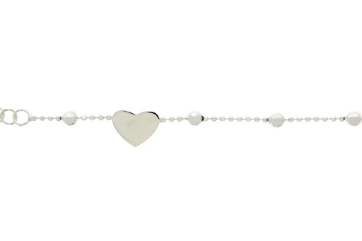 Pulsera plata 925 corazon