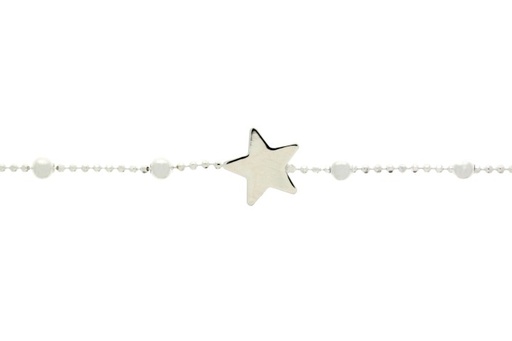 [08057P1600DO] Pulsera plata 925 estrella