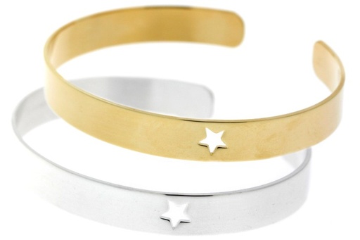 Brazalete plata 925 esclava estrella
