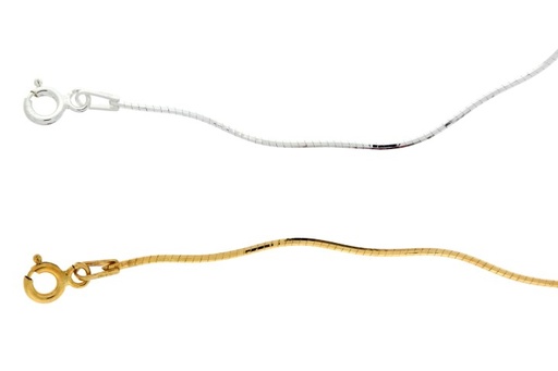 Omega chain bracelet silver 92 18cm sterling silver