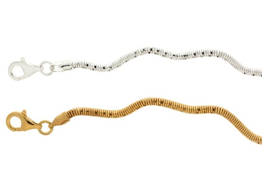 Pulsera plata 925 omega ondulada diamantada 215