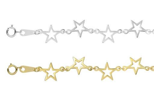 Silver 925 star bracelet