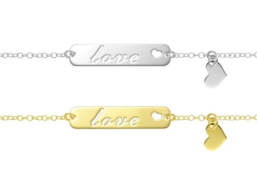 Silver 925 love bracelet