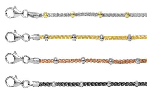 Silver 925 bracelet 16+5cm rhodium