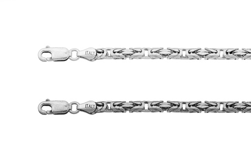 Silver 925 bizantino chain 080 21cm sterling silver