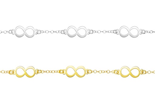 [09560P1500DO] Silver 925 infinity bracelet