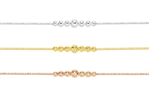 Pulsera plata 925 bolitas